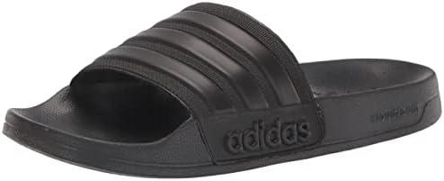 adidas Unisex Adult Adilette Shower Slip On Slides, Size 14, Black