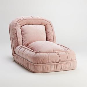 Foldable Lazy Sofa Bed Floor Chair - Adjustable Human Dog Bed for Adults Kids Floor Seats - Cozy Small Couch for Home Living Room(Pink)