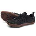 Grand Attack Barefoot Shoes Women,Wide Toe Box Minimalist Zero Drop Walking Shoes Lightweight Cross Training Trail Running Wrestling Weightlifting Fitness Rock Climbing Gym Sneakers Black Size 9.5