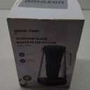 GLACIER FRESH 10 Cup Purela Glass Water Pitcher with 1.6X Flow Rate Upgraded Ultrafiltration Membrane and Activated Carbon Filter, Reduces 99% Chlorine, PFOA&PFOS, Coliforms, White