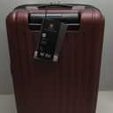 LEVEL8 Grace Large Carry on Luggage, 20 Inch Expandable Hard side Suitcases with wheels, Abs+Pc Harshell Spinner Luggage with Tsa Lock, Red