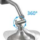 All Metal Shower Angle Adapter, Adjustable Shower Head Extension Adapter, Solid Brass Shower Head Elbow,Adjust Angle to Upgrade Shower Experience,Universal Connection (Brushed nickel)