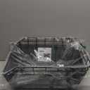 Rear Bike Basket - Large Bicycle Rear Basket with Cargo Net and Waterproof Cover, Wire Bike Baskets Rear Large Capacity (NO Bike Rack Include)