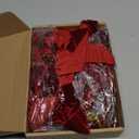 Riceshoot 30 Pcs Velvet Christmas Bow Decoration, 11 x 6.3 Inch Large Bows for Christmas Tree Gift, Xmas Ribbon Garland Ornaments for Wreath Garland Gift Wrapping Crafts Wedding Party(Burgundy)