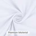 8 Pack White Round Tablecloth 60 Inch White Table Cloth for Round Tables, Reusable and Washable Polyester Tablecloth Stain Wrinkle Resistant Decorative Table Cover for Wedding Party Dining Banquet