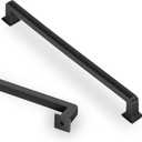 Lardmon 3 Pack 10 Inch(254mm) Matte Black Kitchen Cabinet Handles Modern Cabinet Pulls Kitchen Vanity Cabinet Hardware Timeless Drawer Pulls Handles, M-Black(10x3)
