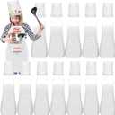 24 Pieces kids chef hat and apron Ages 5-12 Kids Apron Children for Boys Girl's Cooking Baking Painting Wear