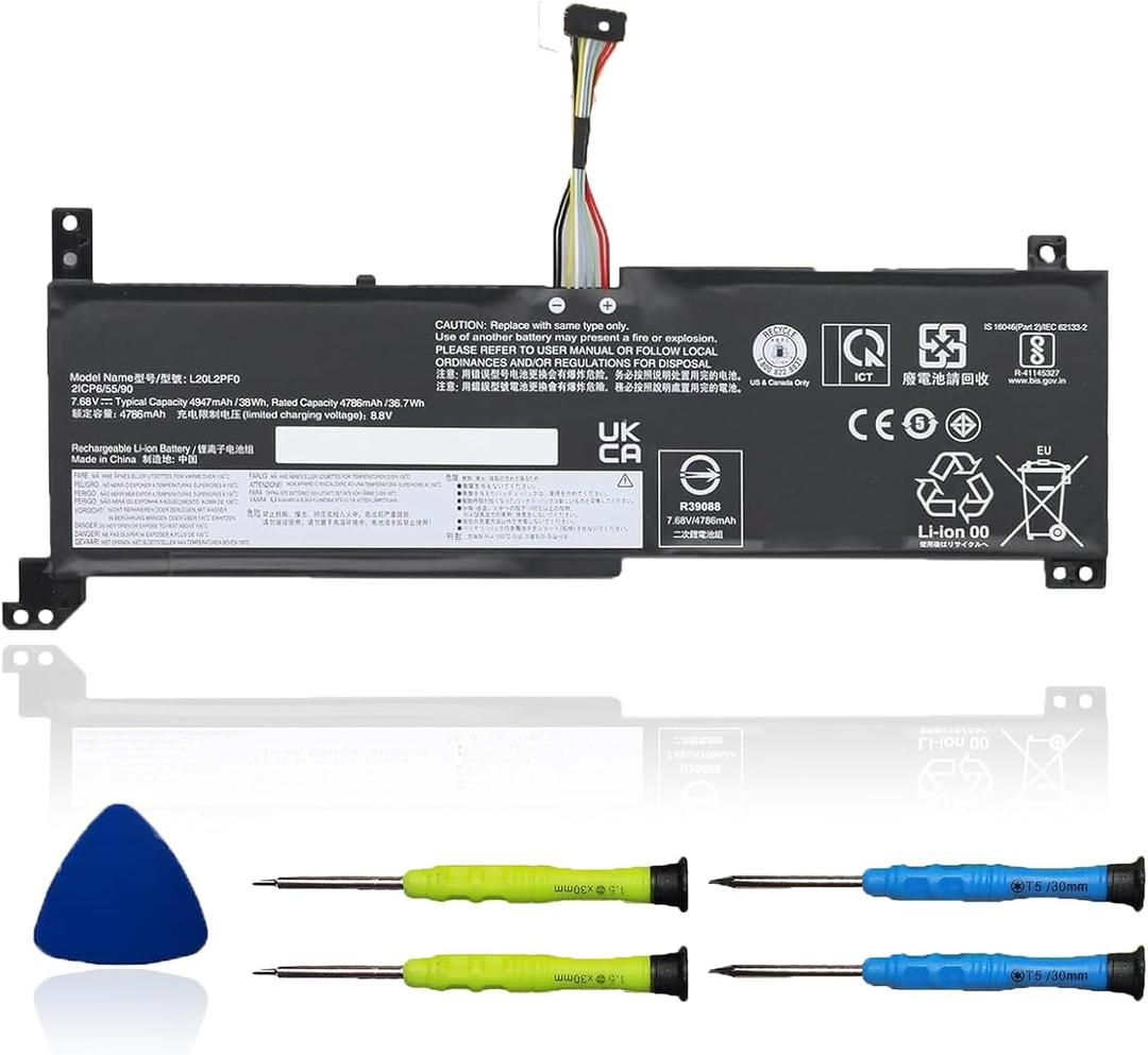 L20M2PF0 L20L2PF0 Laptop Battery Compatible with Lenovo IdeaPad 3-14ITL6 3-15ITL6 3-17ITL6 S14 V14 V15 V17 G2-ITL G3-IAP K14 Series L20M2PF8 5B11B36280 L20B2PF0 L20C2PF0 5B11B36273 5B11B36285