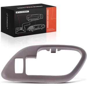 A-Premium Front Passenger Side Interior Door Handle Bezel | Compatible with Chevy, GMC & Cadillac - Tahoe, K1500 K2500 C1500 C2500 Suburban, Yukon, K3500, C3500HD, Escalade, Brown