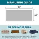 Turquoize Dog Couch Cover Non Slip Chenille Sofa Cover for Dogs Thick Soft Pet Couch Covers for Sofa Washable Couch Cushion Covers for Pets Fuzzy Sofa Furniture Protector (35" x 74", Taupe)