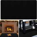 32x60inch Fireproof Hearth Mats for Fireplaces Fire Resistant Rectangle Fire Pit Mat,Fireproof Grill Pads,Under Grill Mat for Outdoor Charcoal,Smokers,Gas Grills,Deck and Patio Protective Mats