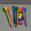JOYIN 18 PCS Easter Egg and Spoon Race Game Set, 12 Players Carnival Game for Kids & Family Activity Holiday Outdoor Yard Easter Egg Hunt Birthday Party Lawn