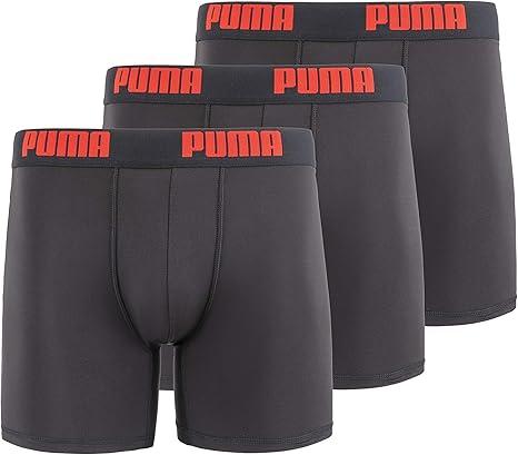 PUMA Men's 3 Pack Tech Boxer Brief, Small 