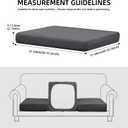 Outdoor Cushion Covers Set,8PCS Patio Furniture Couch Seat Slipcovers, Replacement for Sofa Sectional Chair(CoverOnly)