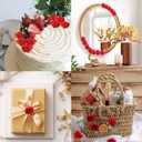 SITUMEIZI 100 Pcs 1.3 inches Mini Red Rose Head Fake Red Roses Artificial Flowers for Home DIY Flower Wall Mother's Day Party Birthday Decor