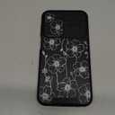 Funermei for Samsung Galaxy A15 5G Phone Case - Women Girls Cute Phone Cover Girly Pretty Aesthetic Gold Flower Unique Design with Camera Cover Ring Stand Funda for Samsung A15 5G Case