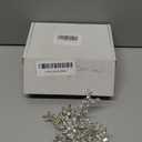 HONGMEI Bridal Rhinestone Headpiece for WeddingLeaf Crystal Hair Pieces Bride Side Headpieces Wedding Hair Accessories for Women(Silver)