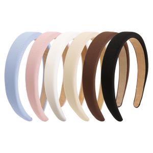 Headbands for Women Non Slip Padded Headband Trendy Cute Headbands for Women's Hair 0.8 Inch Comfortable Head Bands Hair Accessories 6PCS