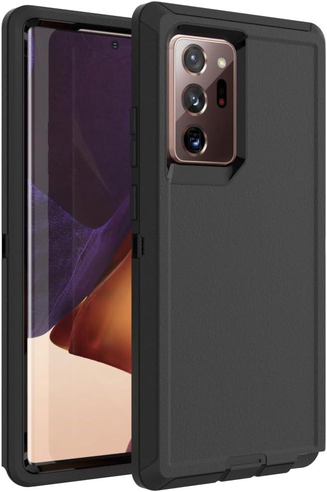 Case for Galaxy Note 20 Ultra, Heavy-Duty Tough Rugged Shockproof Drop Protective Cover Cases for Samsung Galaxy Note 20 Ultra, Black