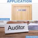 PATIKIL 10"x2" Blank Name Plates, 20 Pack Custom Engraved Name Plate Rectangle Laser Engraving Blanks for Personalized Nameplates Office Door DIY Painting Supplies, Silver, Black