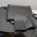 Floor Mats for 2020-2025 Kia Telluride 7/8 Passengers, Cargo Mat with Backrest Mat All Weather TPE Waterproof Cargo Liners for 2024 2025 Kia Telluride EX SX Accessories (Floor Mats and Cargo Trunk Liner Set)