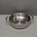 Tramontina Signature Tri-Ply Clad Stainless Steel 3-Quart Braiser Pan with Lid, Induction-Ready, Dishwasher-Safe, NSF-Certified, Made in Brazil