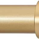 Briofox Gold Curtain Rods for Windows 48 To 84 Inch Heavy Duty Modern End Cap 1 Inch Curtain Rods Adjustable Decorative Drapery Rod for Home,Office,Apartment,Farmhouse