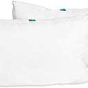 OEKO-TEX Plush Cloud Pillow - 100% Cotton Case, Hypoallergenic Polyester Fill - Machine Washable 35x19 