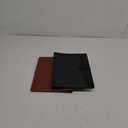 Eersida 2 Pcs Padfolio Portfolio Folder 3 Ring Binder Business Portfolio Folder Leather Padfolio with Refillable Lined Notepad Interview/Conference Document Organizer for Women/Men(Black, Brown)