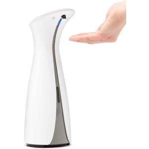 Umbra Otto Automatic Soap Dispenser Touchless, Hands Free Pump for Kitchen or Bathroom, 8.5 Fl Oz, White (White)