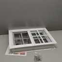 NeatiEase 2 Pack Shed Window, 12 x 18 Flush Mount Window with Tempered Glass and Fiberglass Screen for Shed, Chicken Coop, Playhouse, Household, Garage