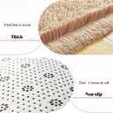 Shag Area Rug for Bedroom, 4x6 Feet Fluffy Rugs for Girls Boy's Bed Bedside, Plush Carpet with Non-Slip Bottom for Living Room Office Dorm Nursery Room, Beige