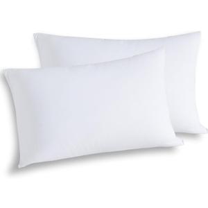 WhatsBedding Standard Jersey Knit Pillowcases Set of 2, 100% Cotton Bed Pillow Cases Standard Size with Zipper, Soft and Breathable, 2026 inches White