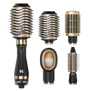Natrial Hair Dryer Brush Blow Dryer Brush in One Hot Air Brush for Drying and Straightening, Volumizer Multi-Styler Smooth Curls for All Hair Types, Frizz-Free Blowout Brush for Salon Quality