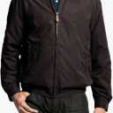 London Fog Zip Front Lightweight Golf Jacket L Dark Brown