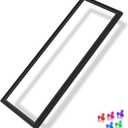 Upgraded W10249913 WPW10249913 Freezer Door Gasket Compatible with Whirlpool Refrigerator Door Gasket, Rubber Seal For Kenmore Refrigerator Door Gasket Black, Freezer Seal Replacement 63.98"x14.37"
