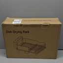 Stainless Steel Dish Drying Rack - Large Capacity Kitchen Counter Organizer with Drain Board, Utensil Holder & Detachable Cup Shelf, 304 Surgical-Grade Rust-Proof Dish Drainer, Easy Assembly