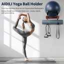 Yoga Ball Holder Wall Mount – Fits Trideer Pilates Exercise Balls, 44 x 23.3 cm