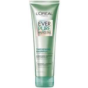 L'Oreal Paris Thickening Sulfate Free Shampoo, Thickens + Strengthens Thin, Fragile Hair, Hair Care with Rosemary Leaf, EverPure, 8.5 Fl Oz 