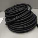 Garden Hose 100FT Non-Expanding, Lightweight Hose With 10-Function Nozzle, Leak-Proof No-Knot, Easy to Carry, Wear-Resistant, Sturdy 3/4GHT Flexible Water Hose for Outdoor (Black with Nozzle)