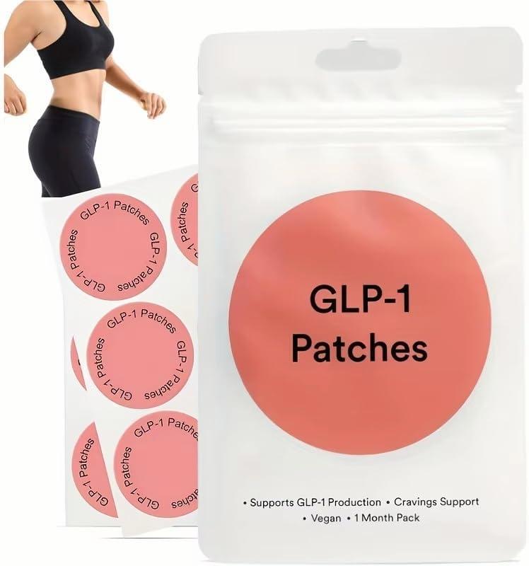 GLP-1 Patches  New & Improved  5X Stronger Natural Formula  Gentle, Mild & Moisturizing Cosmetic Patch with Natural Ingredients for Women & Men  All-Day Support  30 Count