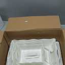 Sweejar Casserole Dishes for Oven, Ceramic Bakeware Set of 3, Rectangular Baking dish with Handles, Wave Edge Lasagna Pan Deep for Cooking, Cake, Dinner, Banquet and Daily Use (White)