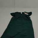 KIRUNDO Women Summer Shift Dress 2025 Casual Ruffle Cap Sleeve Smocked Crew Neck Loose Flowy
 (Large)