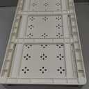 DEKAVA Cabinet, 2 Pack Under Sink Organizer, 2 Tier Sliding Bathroom Kitchen Organizer, Large White ABS Baskets, Easy Install & Clean