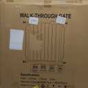 WAOWAO Baby Gate 57.48-62.20" Extra Wide Pressure Mounted Walk Through Swing Auto Close Safety Black Metal Toddler Kids Child Dog Pet Puppy for Stairs, Doorways, Kitchen