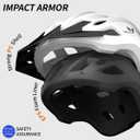 Veltuno Bike Helmet for Adults, Lightweight Mountain Bicycle Helmet with USB Rechargeable LED Rear Light, Removable Sun Visor for Women, Men, Suitable for Cycling and Commuting (White, Medium)