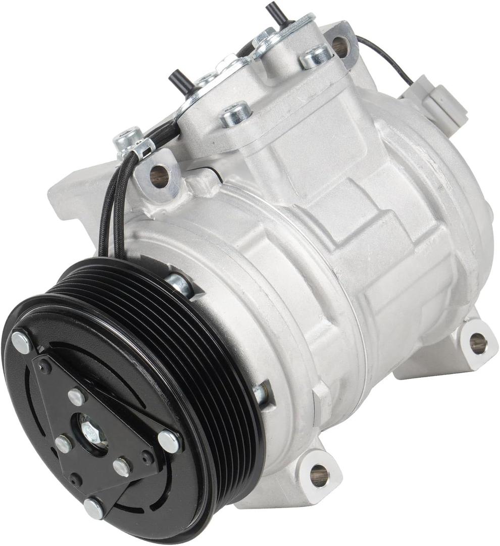 TadaMark A/C Air Conditioner Compressor With Clutch Fit for Honda CR-V CRV 2.4L 2002-2006 2002 2003 2004 2005 2006 (Without heating switch, NOT fit HS110R Style) Replace for CO-10663PC, 38810PNB006