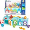 Learning Resources Lock & Key Clubhouse, Counting and Fine Motor Games, Combination Lock Toy , Montessori Activity Center For Kids, Preschool Learning Activities, Boy and Girls Gifts