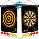 Magnetic Dart Board for Kids, Fun Toys Gifts for Boys 8 9 10 11 12 13 14 Years Old Teen Birthday Easter Valentine Christmas Stocking Stuffers Indoor Room Games, Magnet Dartboard Sets Double Sided