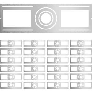 Amico 24 Pack 26 Inch New Construction Mounting Plate, Wafer Light Bracket
